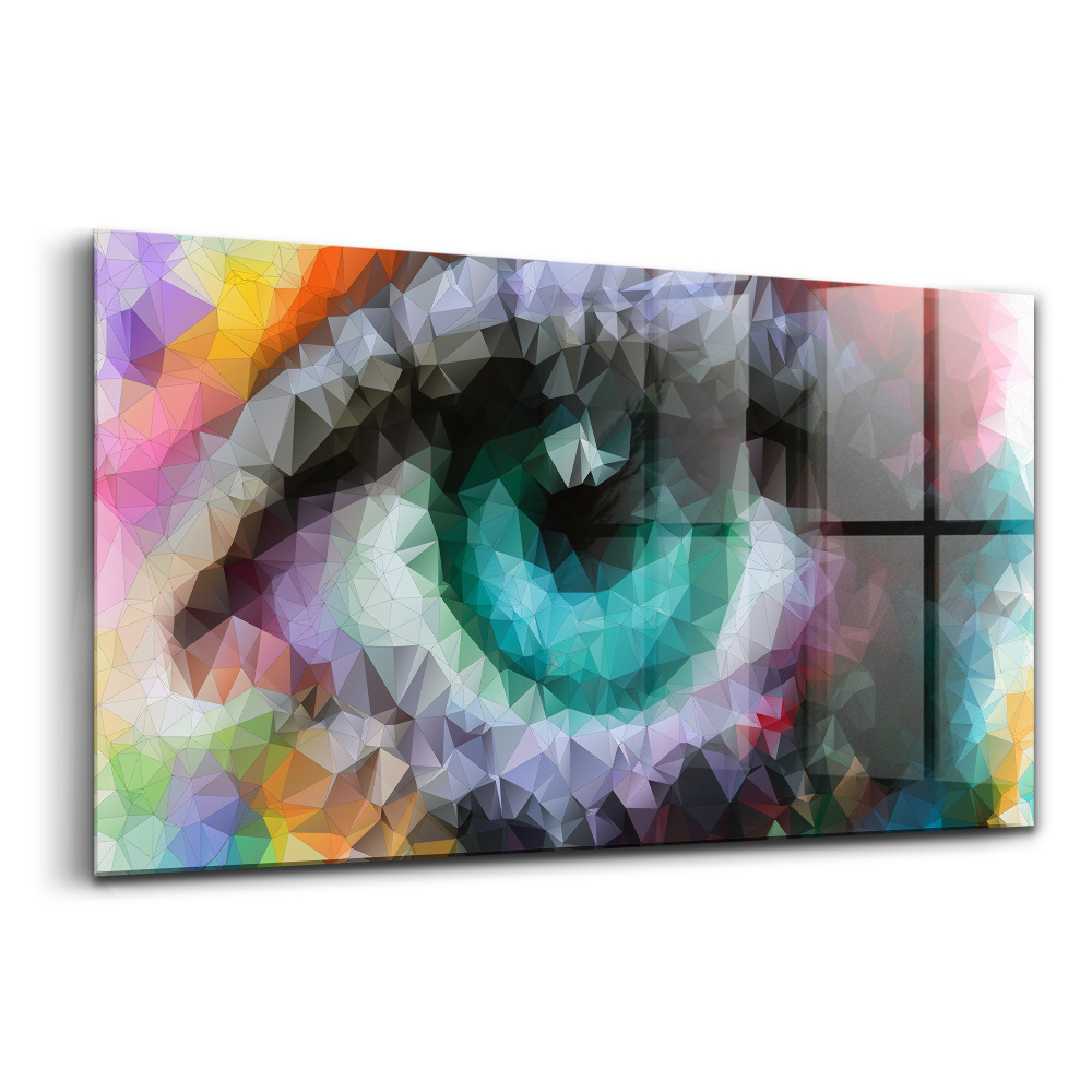 Üvegkép falra Gyönyörű színes emberi szem