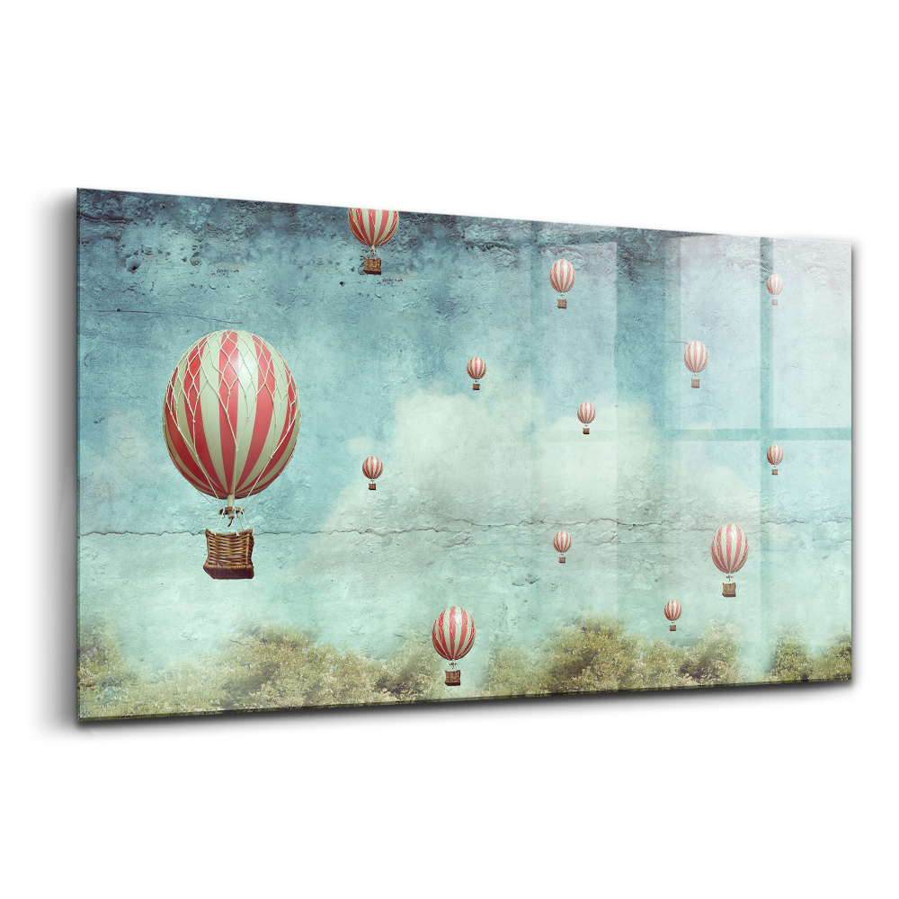 Üvegkép Léggömbök