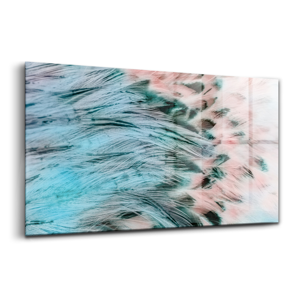 Üvegkép falra Színes tollak