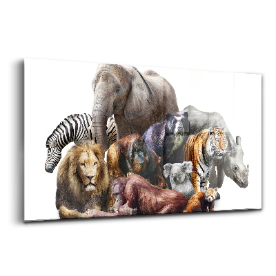 Egyedi üvegkép Vadállatok