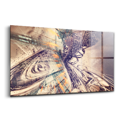 Üvegkép Absztrakt mechanizmus