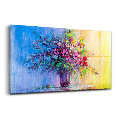 Üvegkép Virágok vázában