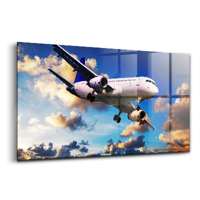 Üvegkép falra Sík felhők