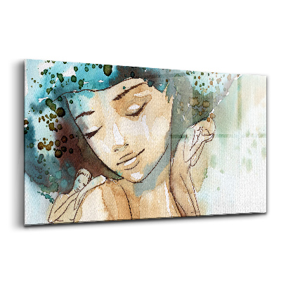 Üvegkép Absztrakt nő