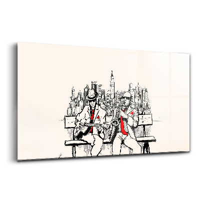 Üvegkép Jazz New Yorkban