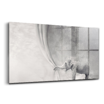 Egyedi üvegkép Elefánt