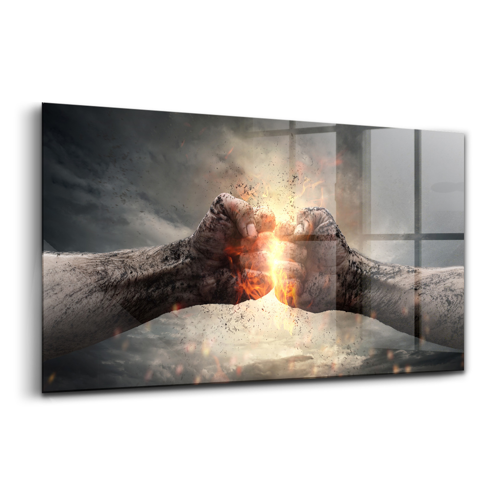 Üvegkép falra Ököl hatalom