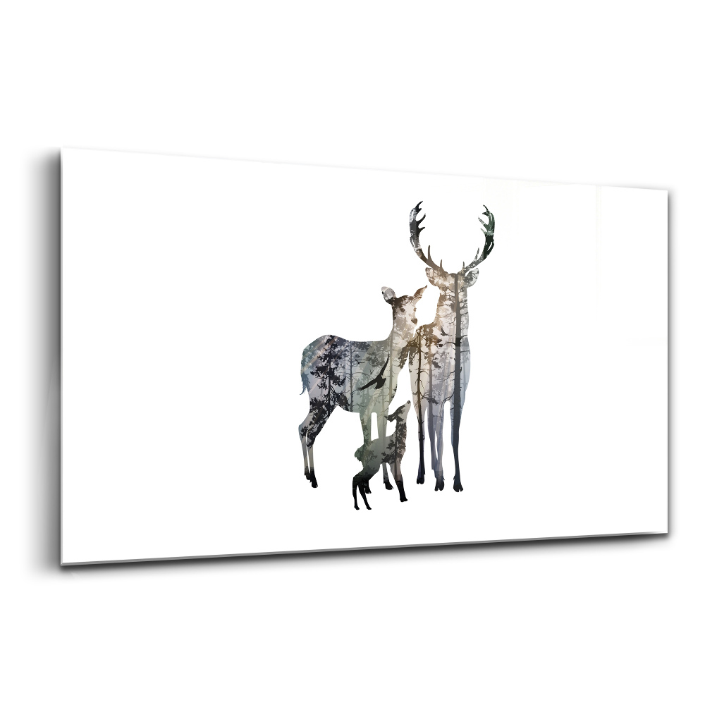 Üvegkép falra Szarvas család