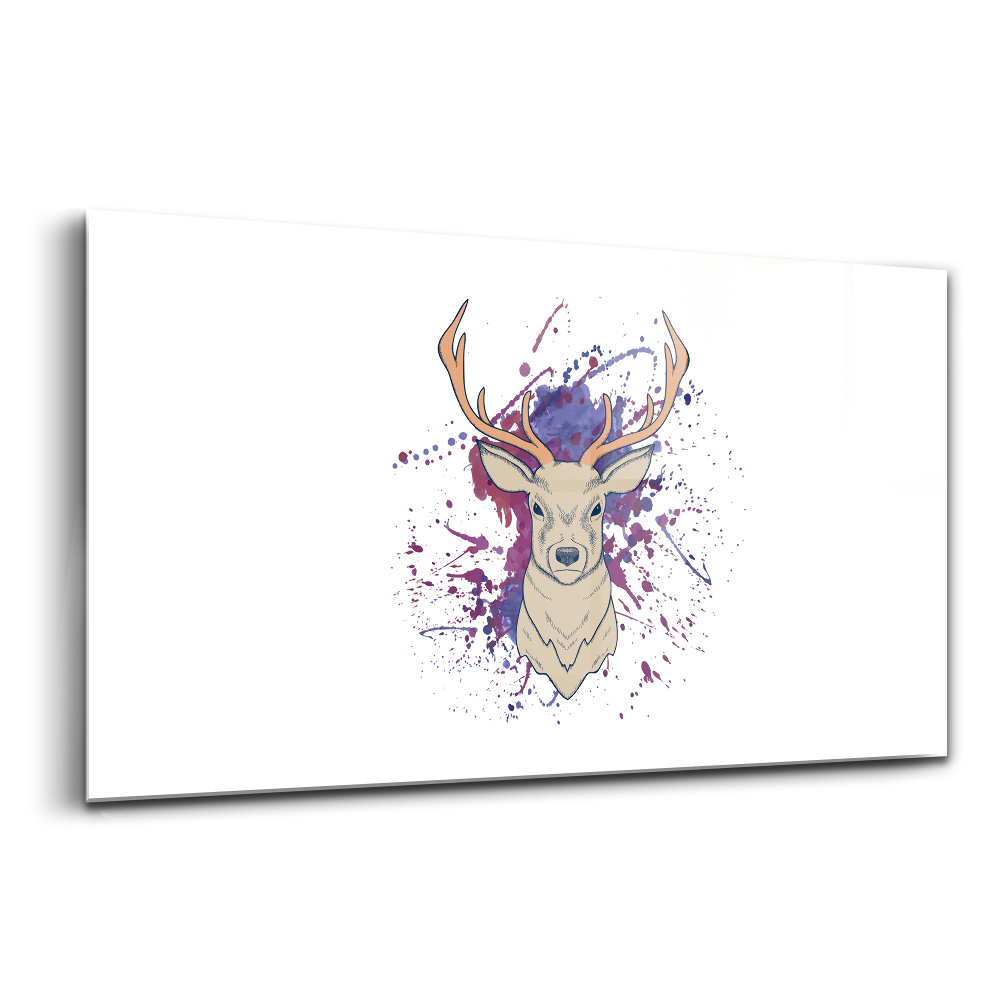 Egyedi üvegkép Szarvas vektoros illusztrációja