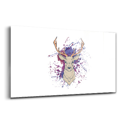 Egyedi üvegkép Szarvas vektoros illusztrációja