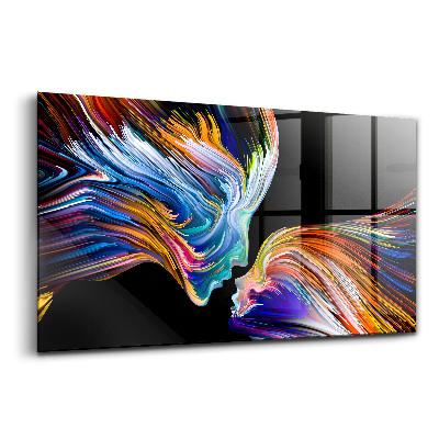 Üvegkép falra A képzelet színes érzelmi művészete