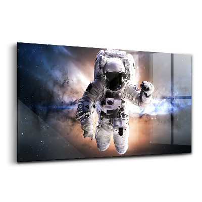 Egyedi üvegkép Űrhajós az űrben