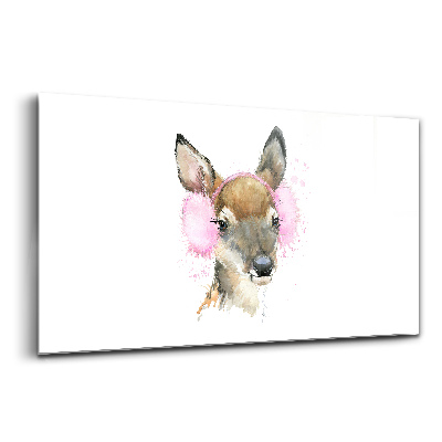 Üvegkép falra Erdei szarvas