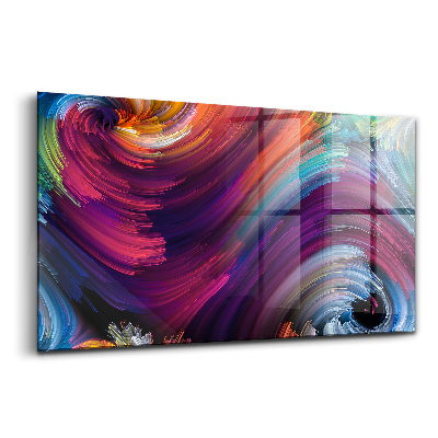 Üvegkép falra Absztrakt hullámok