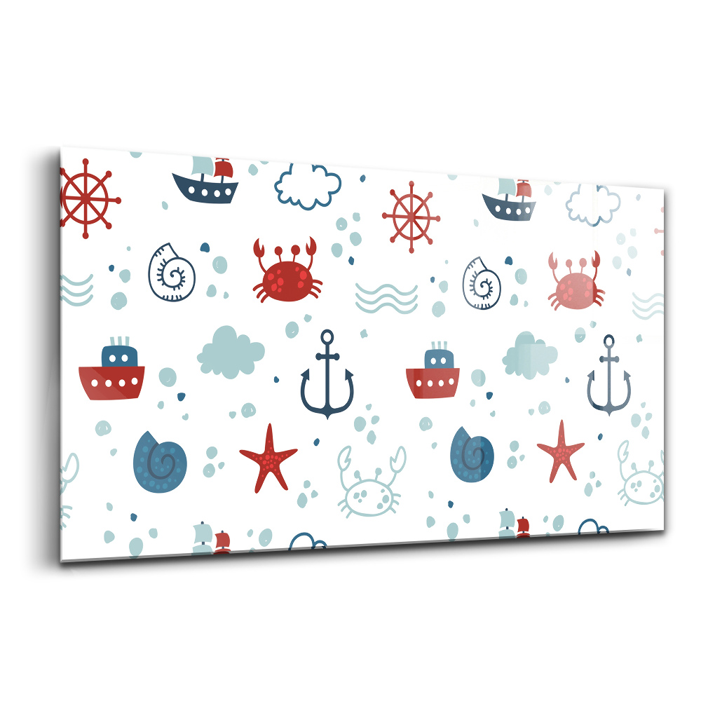 Üvegkép Tengeri tengeri minták