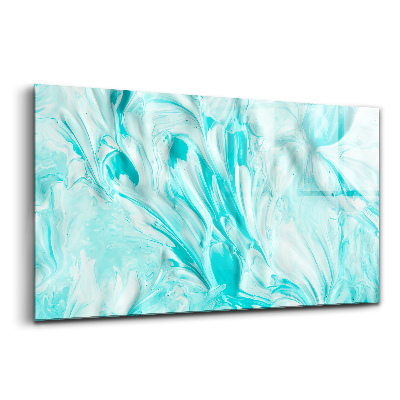 Egyedi üvegkép Absztrakt kék tapéta