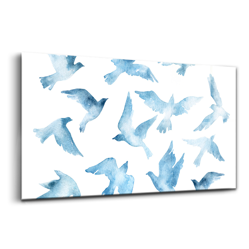 Üvegkép falra Repülő madarak a levegőben