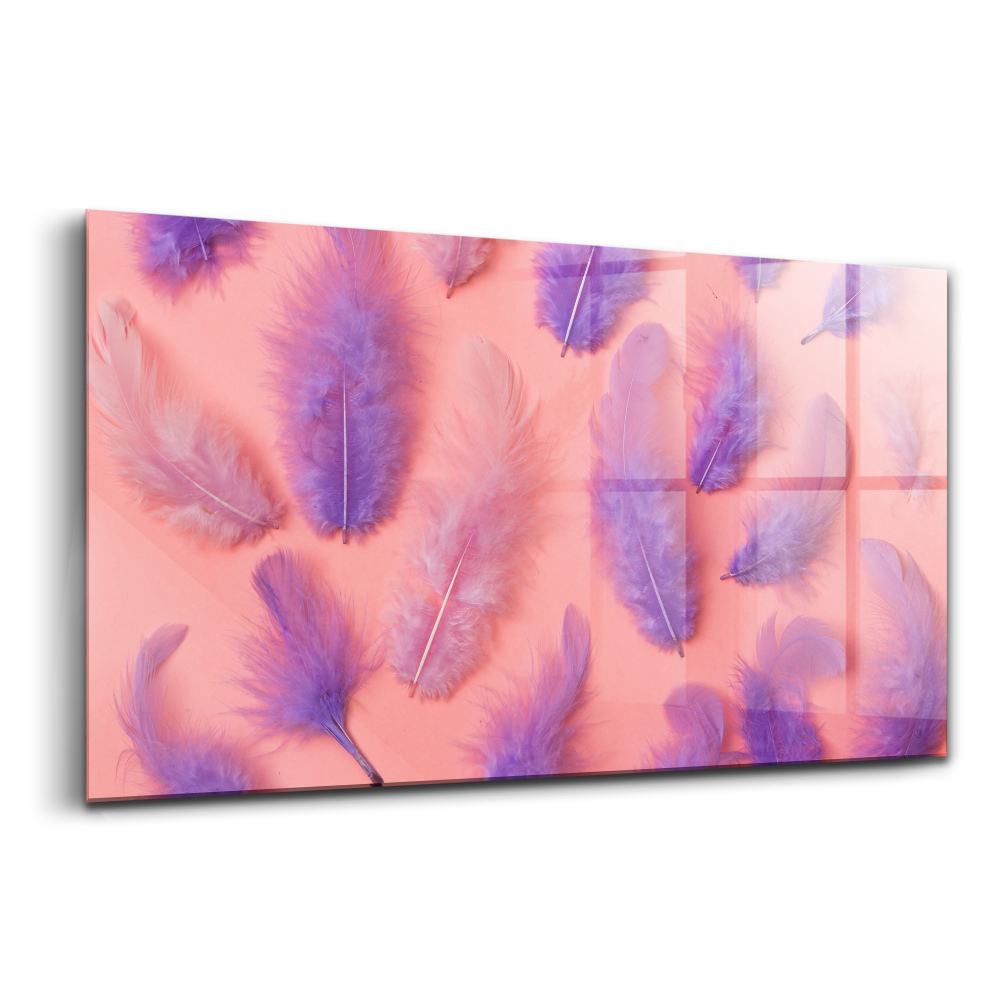 Üvegkép falra Színes tollak