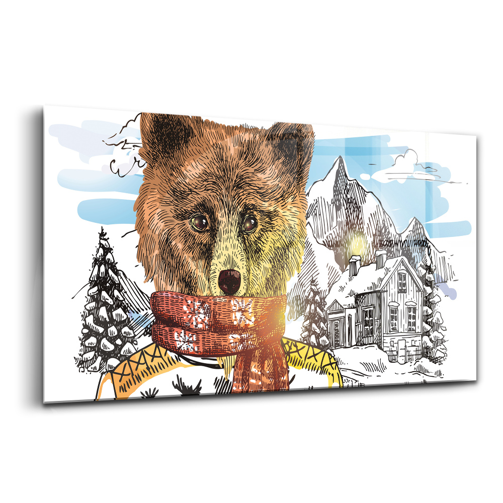 Üvegkép Medve sálban