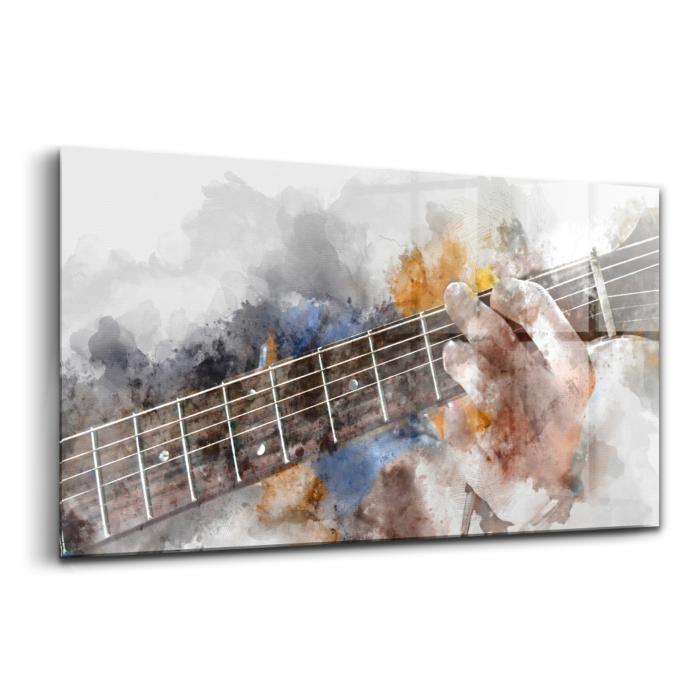 Üvegkép falra Gitár