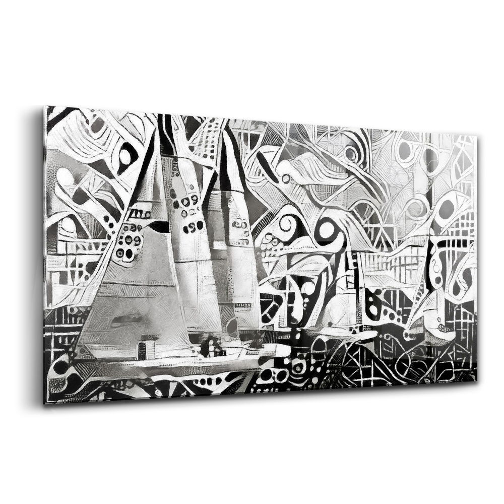 Üvegkép Fejtámaszok a vízen absztrakt