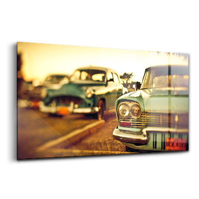 Egyedi üvegkép Régi autók gyűjteménye