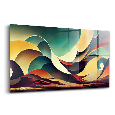 Üvegkép falra Mozgó vonalak mint háttérminta