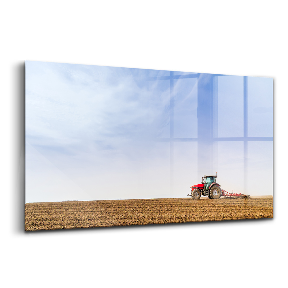 Egyedi üvegkép Traktoros gazda