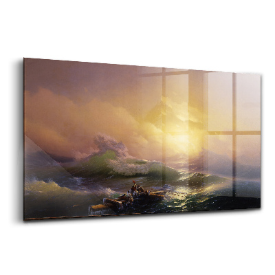 Üvegkép Kilencedik hullám tengeri táj
