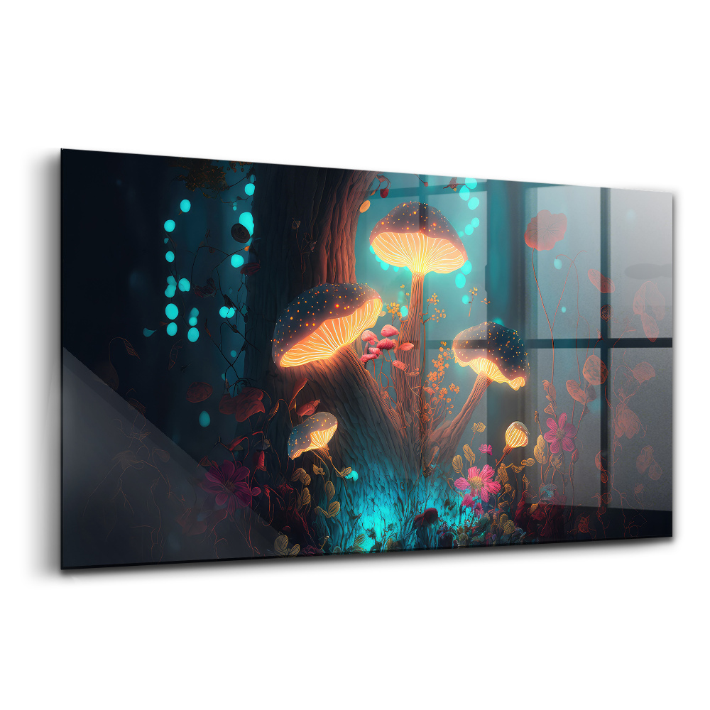 Egyedi üvegkép Erdei varázsgomba