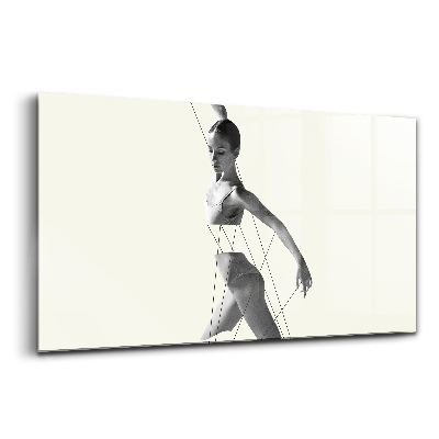 Üvegkép falra Absztrakt táncosnő