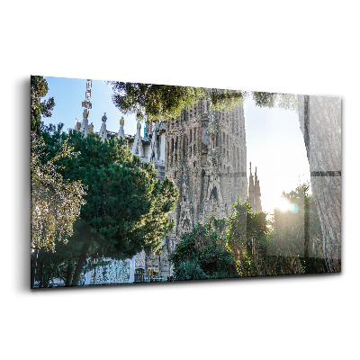 Egyedi üvegkép Park sagrada familia barcelona