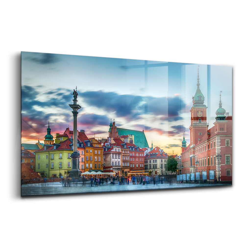 Egyedi üvegkép Varsói vár óváros