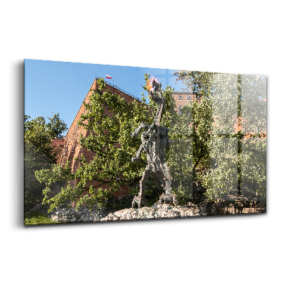 Üvegkép falra Wawel Sárkány emlékmű krakkó