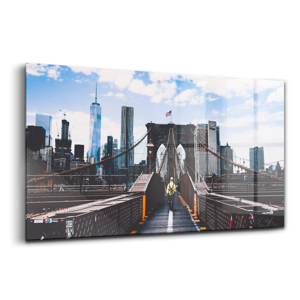 Egyedi üvegkép Brooklyn híd New York