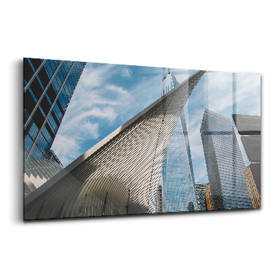 Üvegkép falra Felhőkarcolók New York