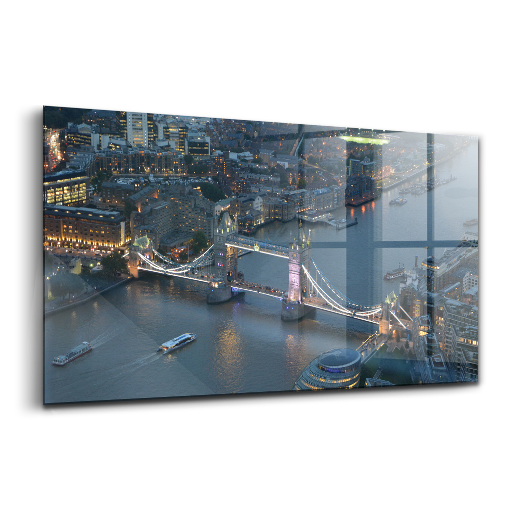 Üvegkép Tower bridge London éjjel