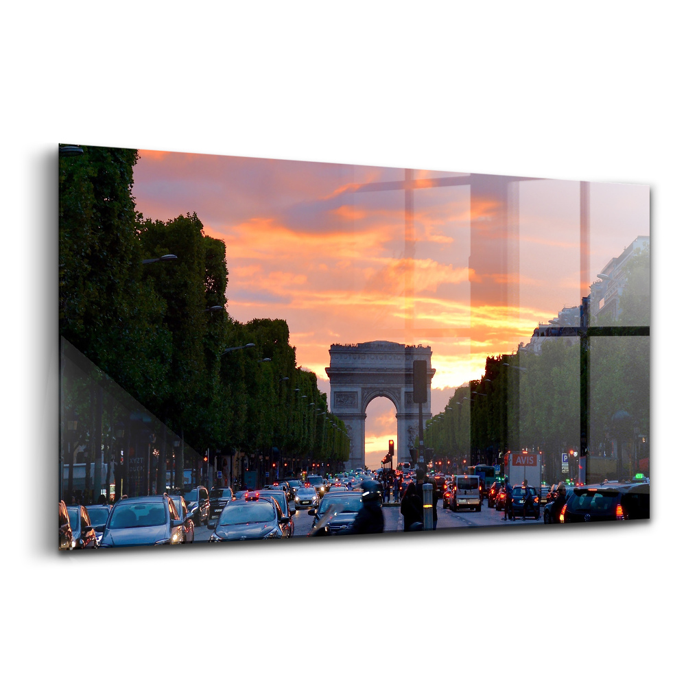 Üvegkép Utcai diadalív nyugatra