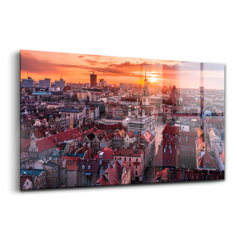 Üvegkép falra Poznan panorámája