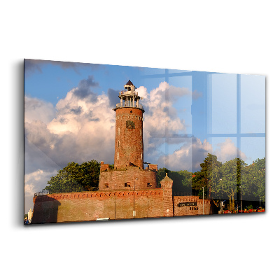Üvegkép falra Világítótorony kolobrzeg lengyelország