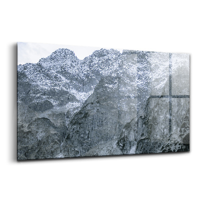 Egyedi üvegkép Morskie oko w zimie tatry