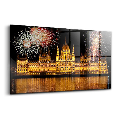 Egyedi üvegkép A magyar parlament épülete
