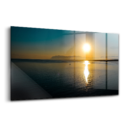 Üvegkép Tájkép napfelkeltekor