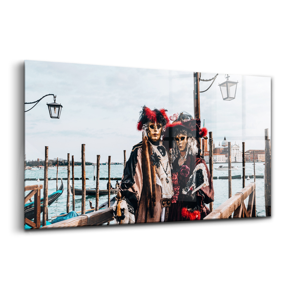 Üvegkép falra Karnevál Velencében