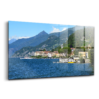 Üvegkép falra Garda-tó hegyi táj