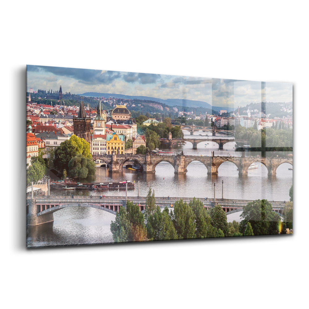 Üvegkép Prágai kilátás