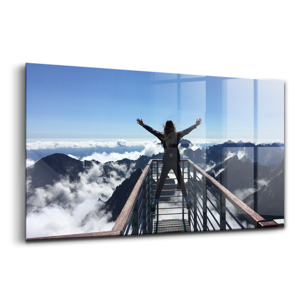 Üvegkép falra Tátrai nő Szlovákia