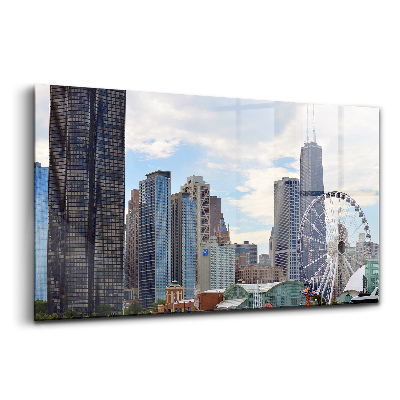 Üvegkép falra Chicago városkép