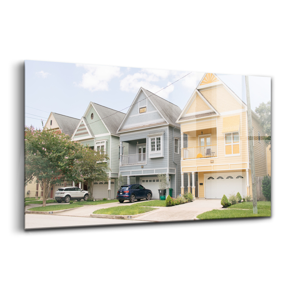 Üvegkép falra Házak houstonban