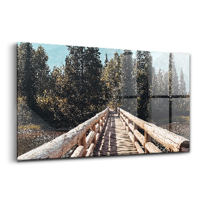 Üvegkép falra Hegyek Yellowstone-ban